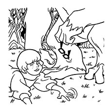 Velma loses her glasses agains cooby doo coloring pages