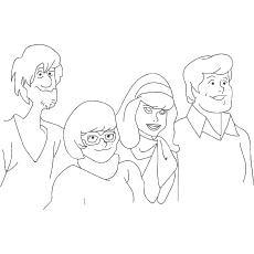 Scooby and friends scooby doo coloring pages