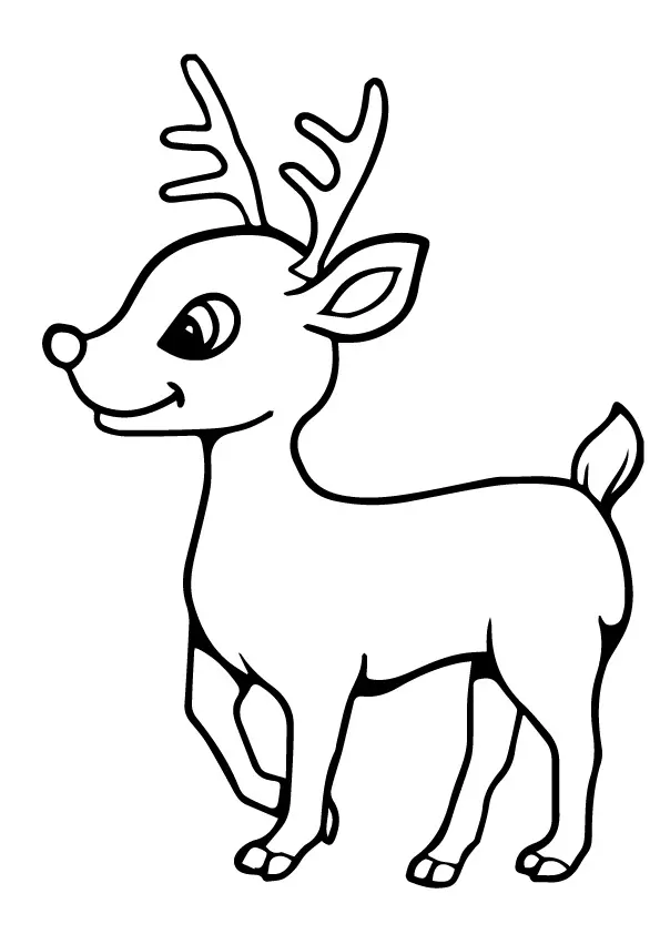 A-Reindeer-Coloring-Pages-baby