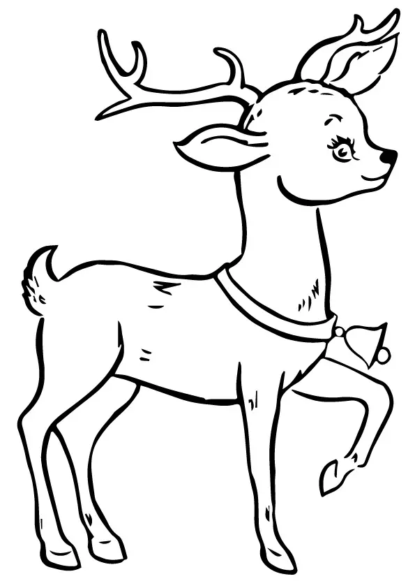 A-Reindeer-Coloring-Pages-christmas