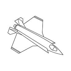 Jet Airplane coloring page
