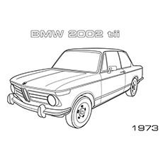 BMW 2002 tii car coloring pages