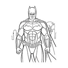 Batman superhero coloring pages