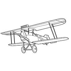 biplane coloring pages
