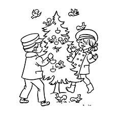 Blank Christmas Tree Coloring Pages 