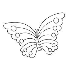 Butterfly coloring page of animals