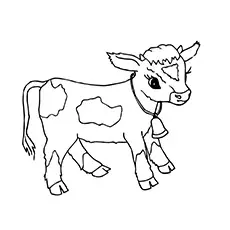 Calf Coloring Page Of Animals_image