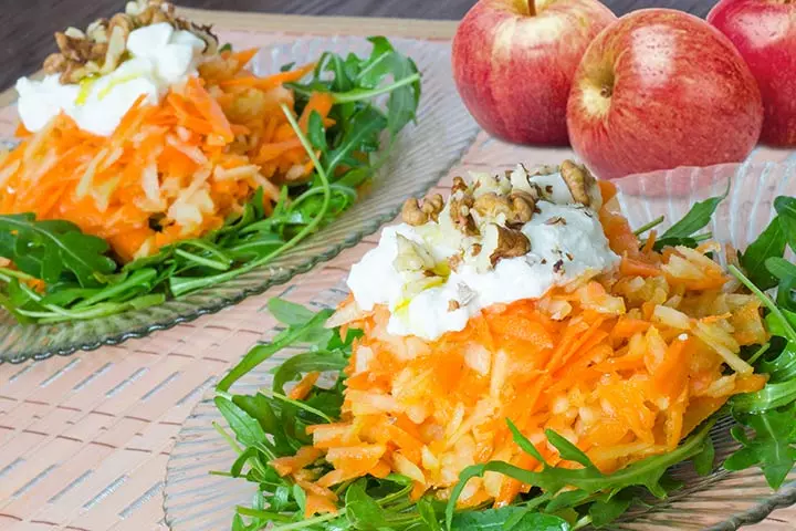 Carrot and apple salad recipe for kids