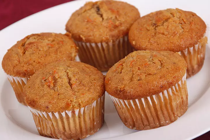 Carrot coconut pineapple muffins recipe for kids