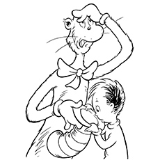 Cat With Conrad from Story Book coloring page