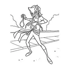 Catwoman superhero coloring pages