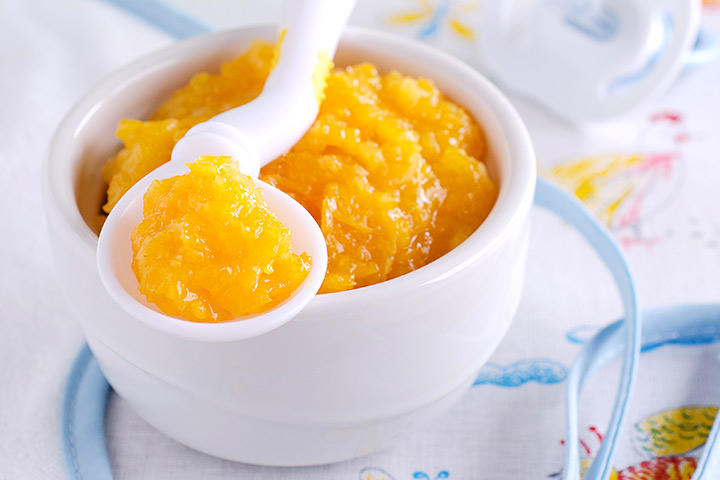 Chicken and apricot puree for babies