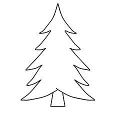 Christmas Tree Coloring Page For Kids