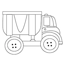 Chuck truck coloring page
