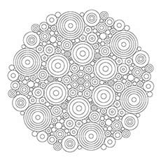Inner Circle Mandala coloring page