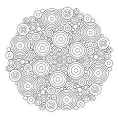 Inner Circle Mandala coloring page