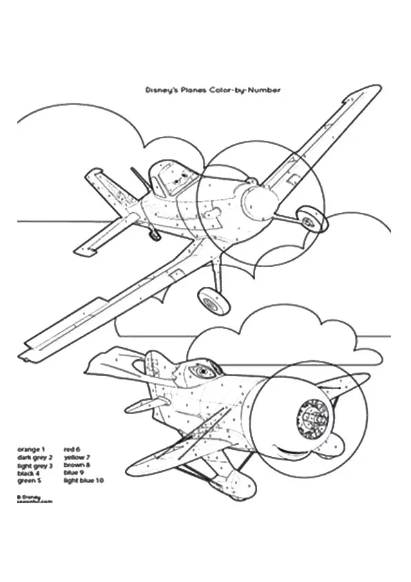 Color-By-Number-Airplane