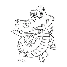 Crocodile Coloring Page Of Animals_image