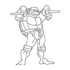 Donatello superhero coloring pages