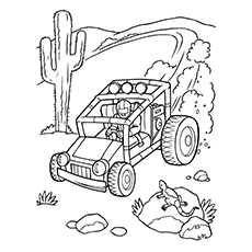 Dune buggy car coloring pages