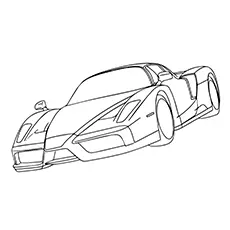 Ferrari, cars coloring pages