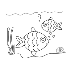 Fish coloring page of animals
