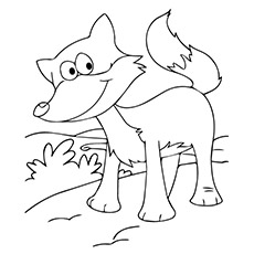 Fox coloring page of animals
