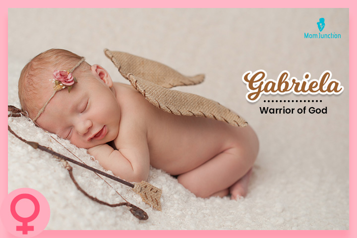 Gabriela is a hispanic girl name meaning warrior of God