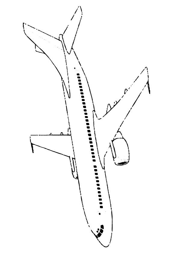 Genaral-airplane-coloring-pages