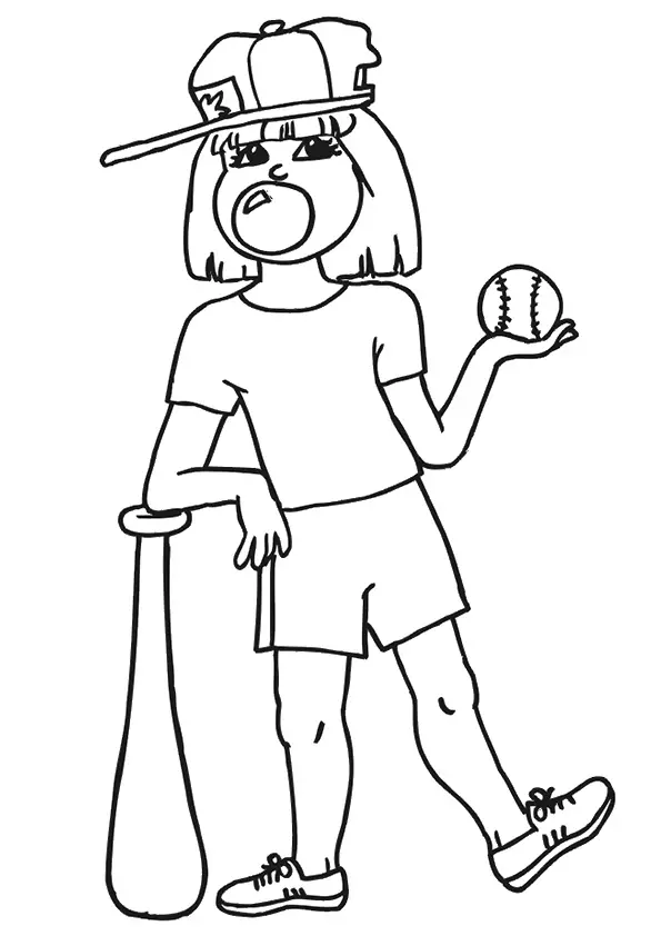 Girl-Playing-Baseball