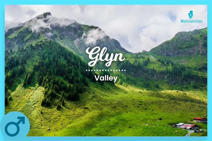 Glyn is a Welsh name that refers to a valley