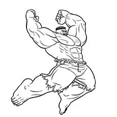 Hulk superhero coloring pages
