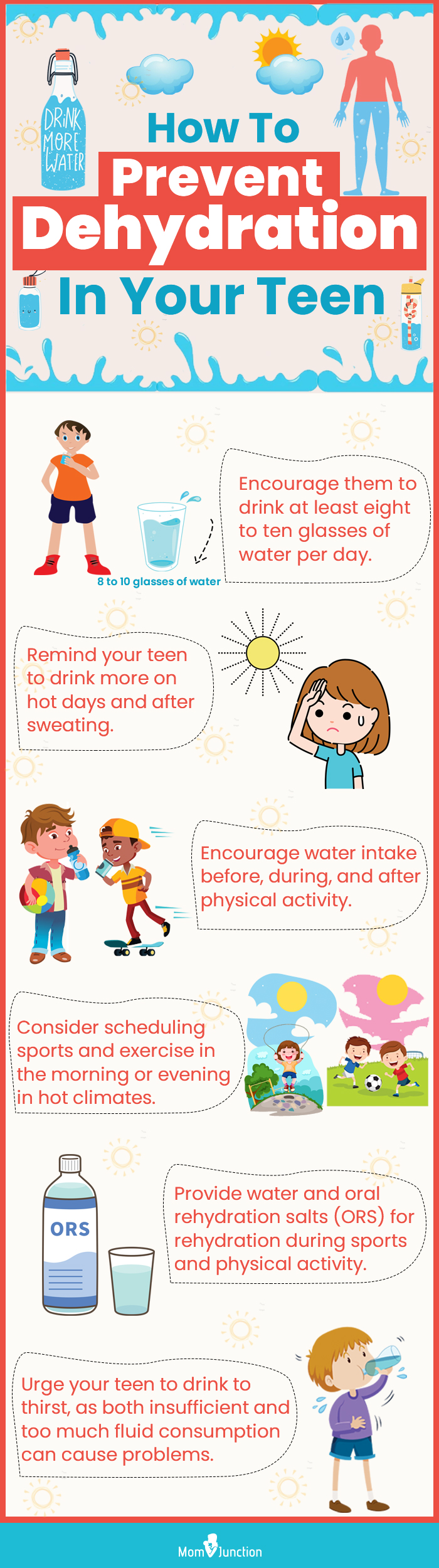 how to prevent dehydration in your teen (infographic)