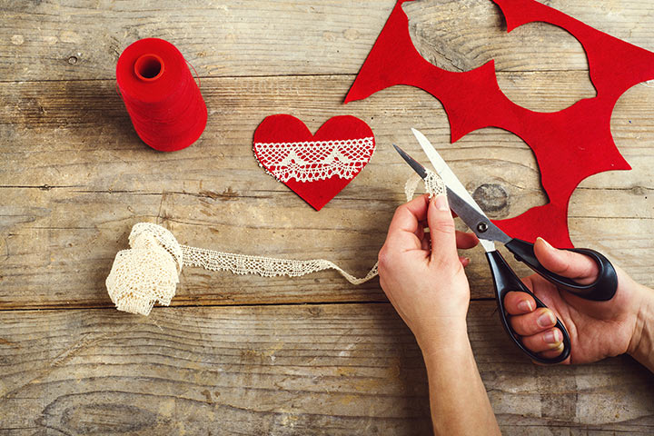 Heart shaped clouds, Valentine's crafts for kids