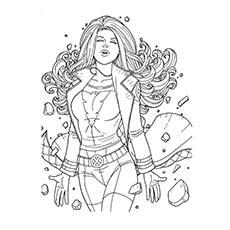 girl superhero images coloring pages