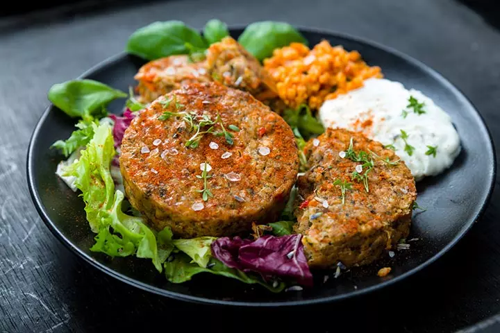 Lentil patties (cakes) for babies