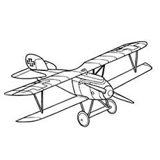 Light Aircraft coloring page