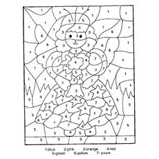 number coloring page