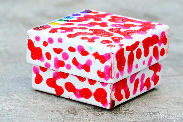Valentine themed box, Valentine's crafts for kids