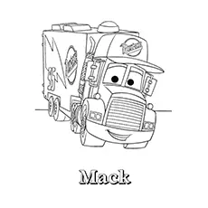 Mack truck coloring page_image