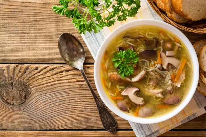 Mushroom And Chicken Soup