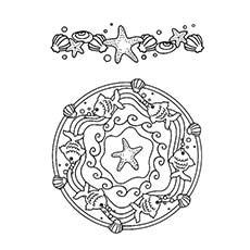 Ocean Mandala coloring page