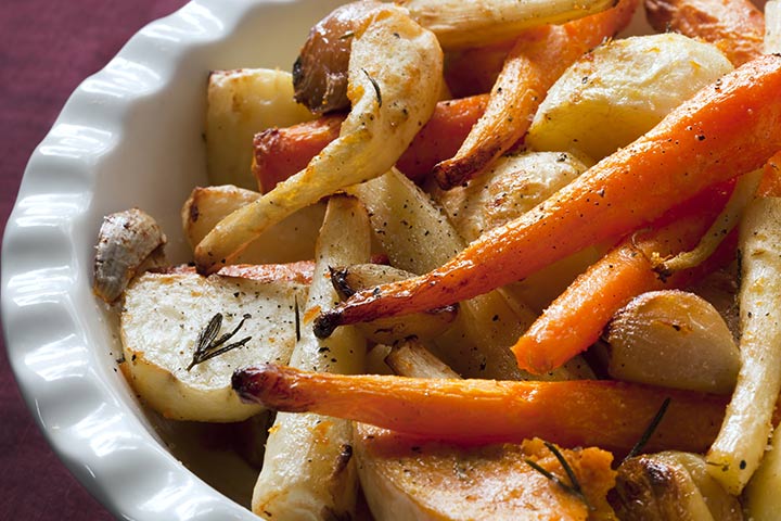 Parsnip And Sweet Potato Finger Food