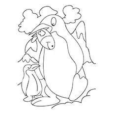 Penguin Coloring Page Of Animals_image