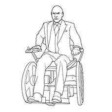 Superhero Professor X superhero coloring pages