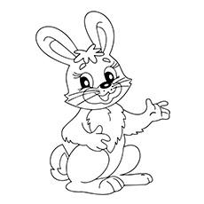 Rabbit coloring page of animals