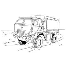 Racing truck coloring page_image