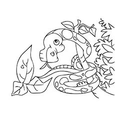 Snakes Coloring Page Of Animals_image