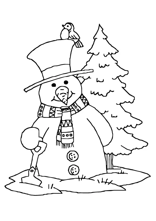 Snowman-And-Christmas-Tree