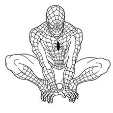Spider-Man superhero coloring pages